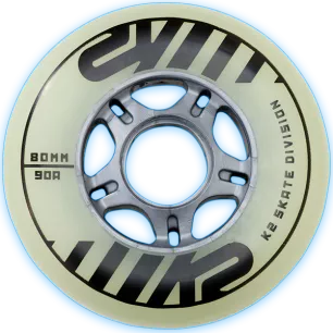 Koła K2 80 Urban Glow 90a świecą w ciemności