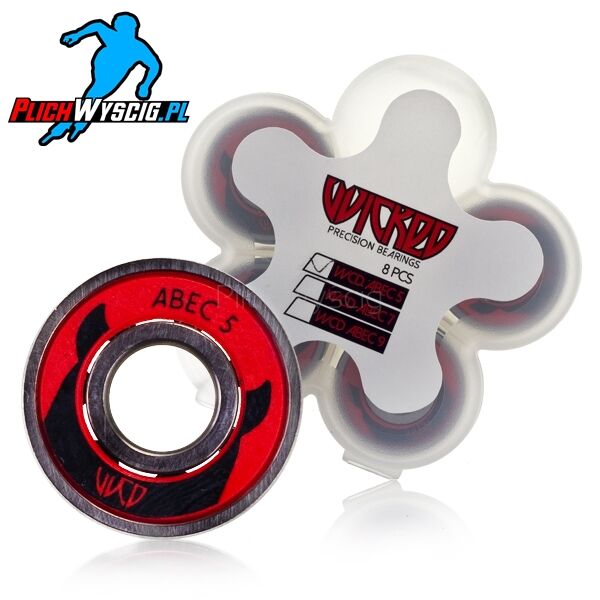 Łożyska Wicked - Abec 5 Freespin 16szt otwieralne