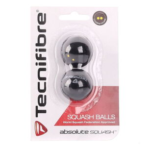 Tecnifibre Double Yellow Dot - piłka do squasha - 2 szt