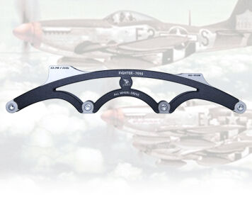 Płoza Luigino Fighter Pilot Alu 7050 4x110mm, 195mm, 13,2"