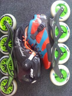 Płoza Powerslide  Vi Carbon 2.0 13,2'' 4x110mm ( Czarno zielona ) - 10