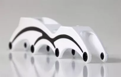 Płoza  EO 4x110mm carbon biała