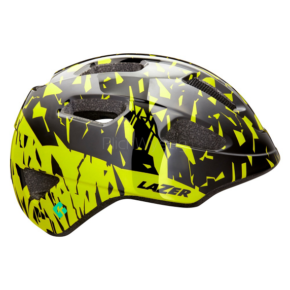 Kask dziecięcy Lazer Nutz KinetiCore black flash yellow