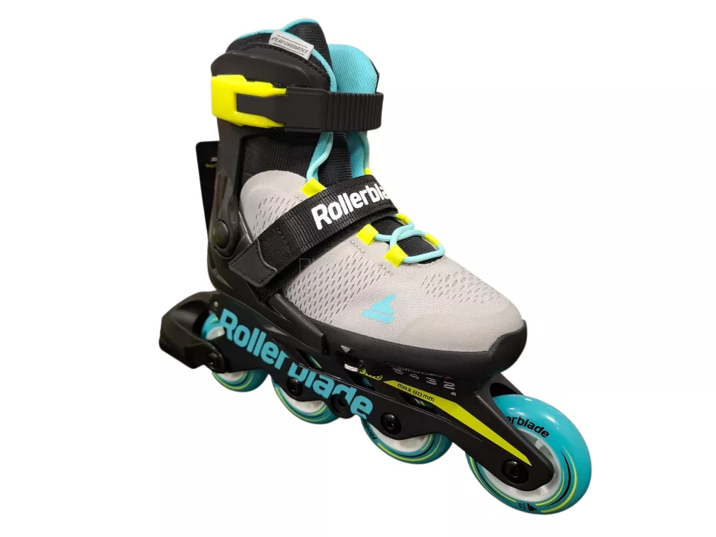 Rolki dziecięce Rollerblade MICROBLADE grey/aqua 33-36,5