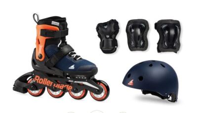 Rolki Rollerblade Microblade  Cube + ochraniacze i kask