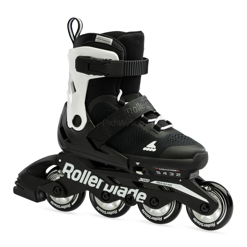 Rolki dziecięce Rollerblade MICROBLADE czarno-biały