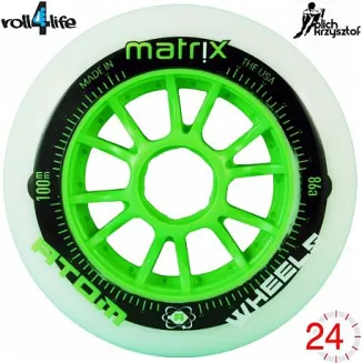 Koła do rolek Atom MATRIX 86A 100 mm 8 szt. - 3