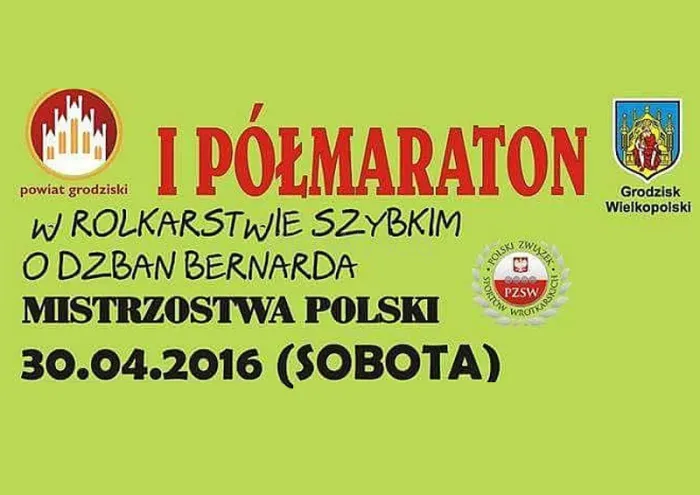 Mistrzostwa Polski na rolkach w półmaratonie w Grodzisku Wielkopolskim